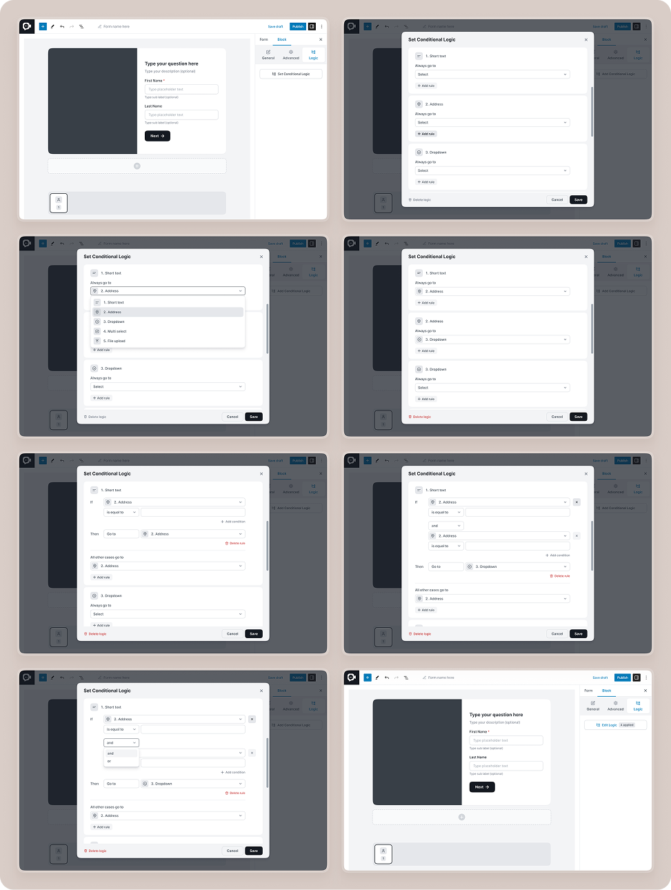 FormGent conditional logic builder
