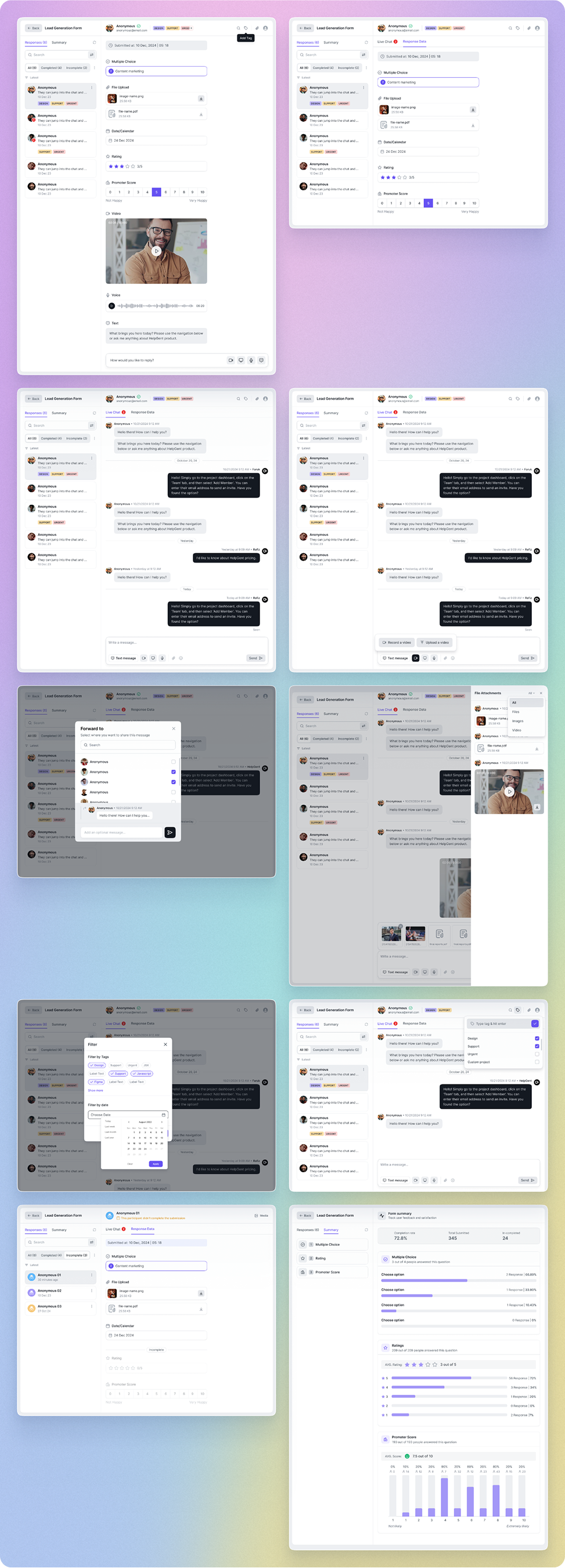 HelpGent admin conversation interface