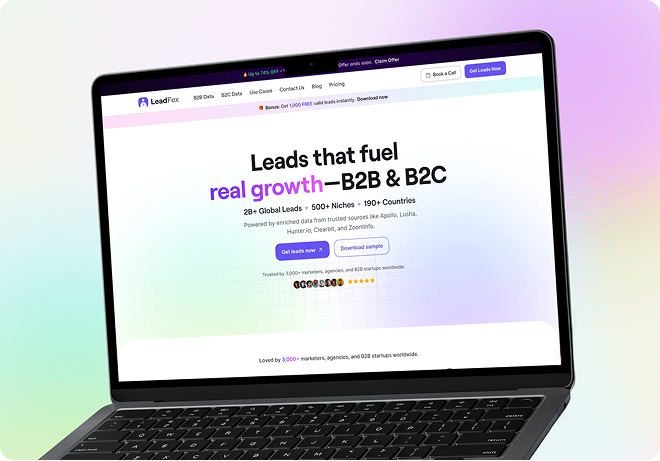 LeadFex — B2B Lead Generation Website Design project